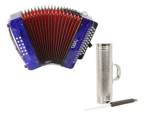 Combo Lyon France Fw Vallenato Acordeon Caja Mas Azul