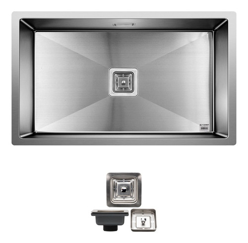 Cuba Quadrada Inox 304 Cozinha Pia Gourmet 75x45 Premium