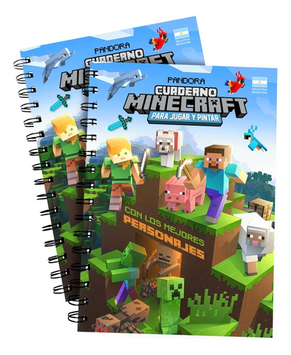 Cuaderno Minecraft Para Jugar Y Colorear Minecraft De Pintar