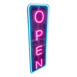 Cartel Neon Led Open Diseño Decoracion Ambientacion 