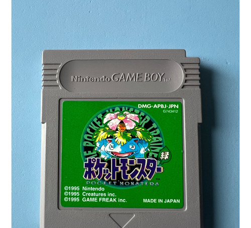 Pokémon Green Verde Japones Graba Partida