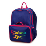 Mochila Reebok Classic Backpack Maleta Letras Arcoíris Espacio Frontal Térmico