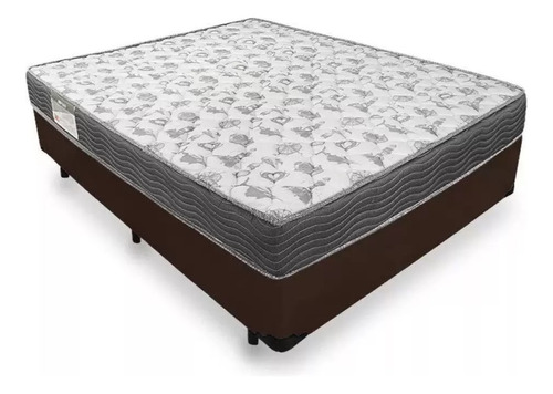 Cama Box Casal Iso 100 D33 138x188 Marrom Vz - Ortobom