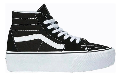 Vans Sk8 Hi Tapared Plataforma Para Dama Color Negro,blanco