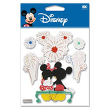 Disney Mickey Fuegos Artificiales Etiqueta De Dimensiones