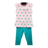 Conjunto Blusa E Calça Legging Menina Criança Infantil