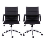 2 Cadeiras Secretária Bestchair Esteirinha Charles Eames Par