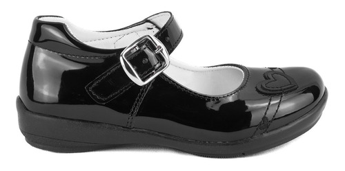 Zapatos Escolares Niña Arco Soporte Charol 2416-ch-n 12-21.5