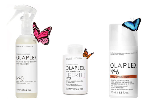 Kit Olaplex® Nº 0, 3 Y 6 Restructurante Para Cabello Dañado