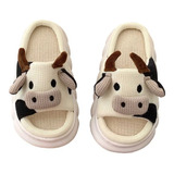 Pantuflas Casa Lindas Y Suaves De Vaca Para Mujer Hombre