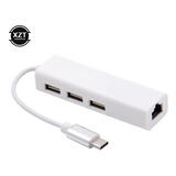 Adaptador Hub Puerto Ethernet Tipo C Para Dell Lenovo Hp Mac