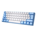 Teclado Mecánico Con Cable Brasileño Yq62 Mini 60%