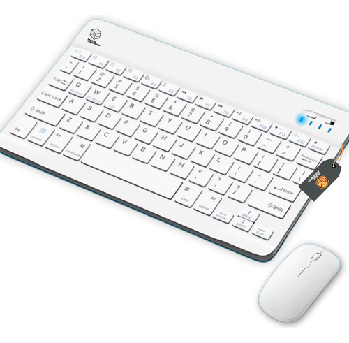 Kit Teclado Mouse Pequeno Slim Notebook Computador Bluetooth