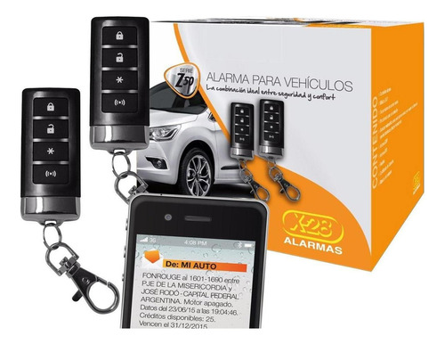 Alarma Auto X28 Z50 Premium Localización Gps Por Mensaje