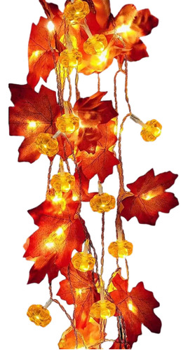 Pumpkin Garland Lights 20 Led Fall String Lights