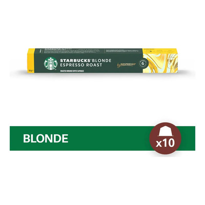 Cápsula De Café Starbucks By Nespresso Café Blonded Espresso Roasted Con 10 Cápsulas De 5.3g