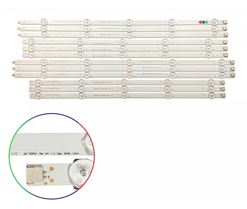 Barras Tiras Led Compatib 50ln5400 50la620 50ln5100 50la6130