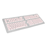 Teclado Pbt Keycaps, 129 Teclas, Color Pudín, Transparente,