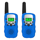 2pz Azul T3 2-way Radios Walkie Talkie Niños Con 22 Canal