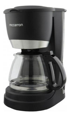 Cafetera Negra Eléctrica Mccarron 4 Tazas 650 Ml