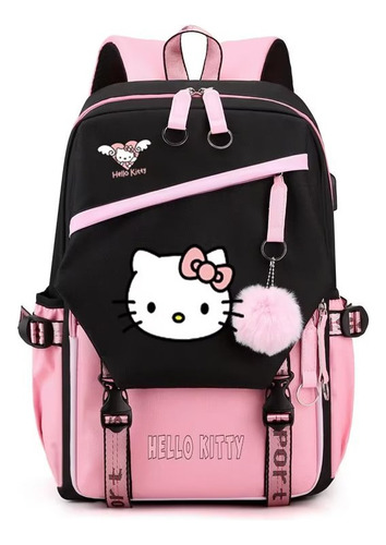 Mochila En Versión Coreana Patrón De Gato De Gatito Cat