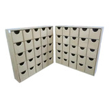 2 Gaveteiros Organizadores Mdf Cru 25 Gavetas  