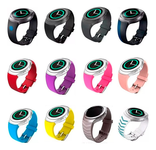 Combo 3 Correas Deportivas Para Samsung Gear S2 + Mica