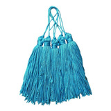 Franja Tassel Pingente 50 Unidades Rosa Claro Atacado Cor Azul-claro