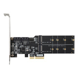 Adaptador Pcie3.0 X4 A M.2 De 2 Puertos (b-key) Y Sata3.0 De