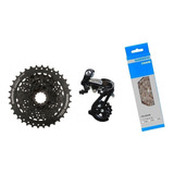 Cambio Shimano Altus M310 Catraca 8 V K7 11/34d Corrente