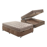 Cama Box Baú Casal: Colchão Espuma Paropas D33 / Ep Confort