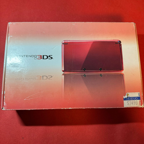 Consola Nintendo 3ds Flame Red En Caja Original.