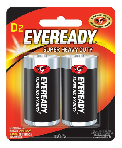 Pilas D Grande Eveready Caja X 48 Pilas 