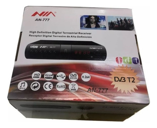 Decodificador Tdt Nia Original + Antena + Hdmi+ Rca