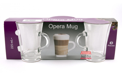 3 Jarros Pack Mug 225ml Cafe Nespresso Latte Taza Desayuno