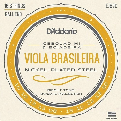 Encord Viola Brasileira D'addario Nickel Plated Steel Ej82c