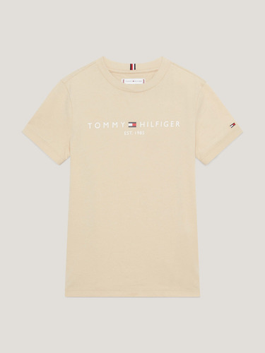 Playera Essential Beige De Niños Unisex Tommy Hilfiger