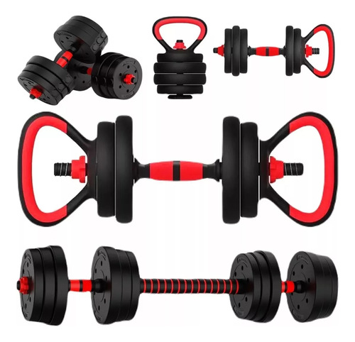 Set X2 Mancuernas De 12 Libras 6 Kilos Encauchetadas Gym