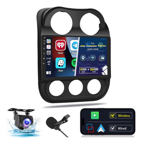 Estéreo De Coche Android Para Jeep Compass Patriot Gps 2010