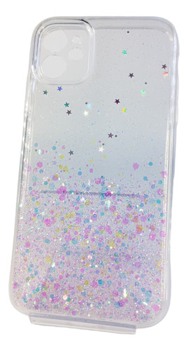 Funda Para iPhone 11 Brillo/ Holografica + Hidrogel Pantalla