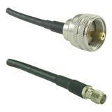 Cabo Pigtail 0,50 Metros Rg-58 Sma Fêmea X Uhf Macho Pl259