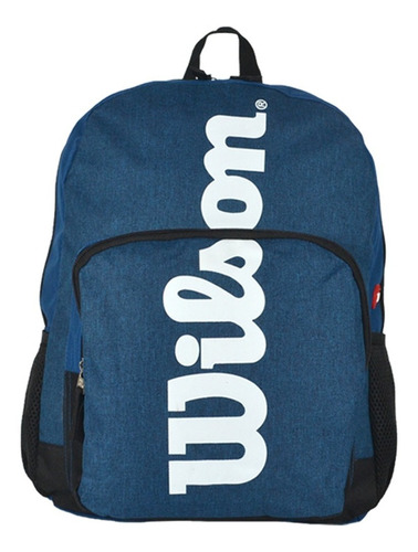 Mochila Urbana Wilson Porta Notebook Deportes Gym Reforzada Color Azul Marino