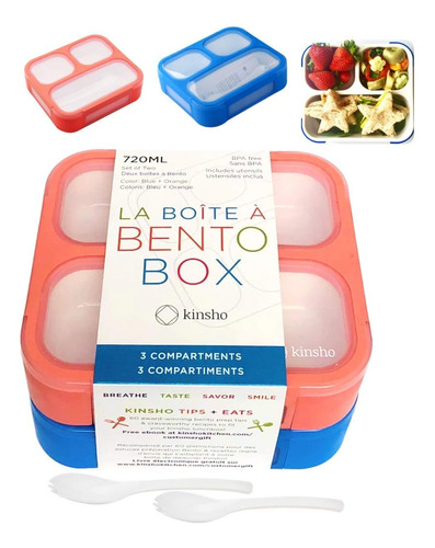 Bento Cajas Para Ninos, Fiambrera Set Para Ninos, Ninas Y...