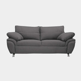 Love Seat Africa Tela Trixie Charcoal - Inlab Muebles