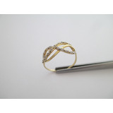 Delicado Anel Infinito - Ouro 18k - 1.63 Gr - Aro 18