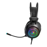 Fone Gamer Pc Headset Usb Fortrek Crusader Preto Rgb