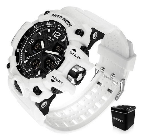 Reloj De Hombre Digital Analog Militar Deportiva Impermeable