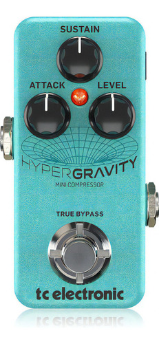 Pedal Tc Electronic Hypergravity Mini Compressor Cor Verde-claro