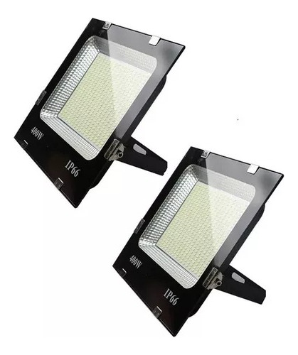 Foco Reflector 400w Luz Led Exterior Ip66 Montable Pack X2