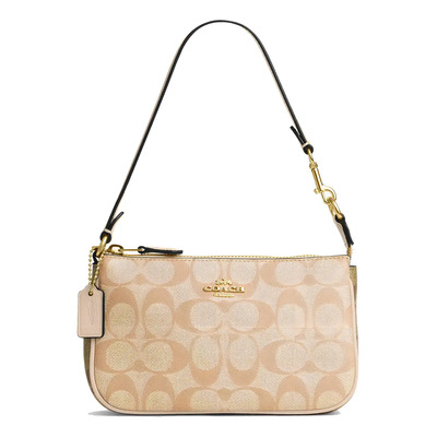 Bolsa De Mano Coach Signature Canvas Color Caqui | Meses sin interés